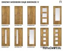DRZWI WEWNĘTRZNE MODERN 07V DĄB BRONZE 90