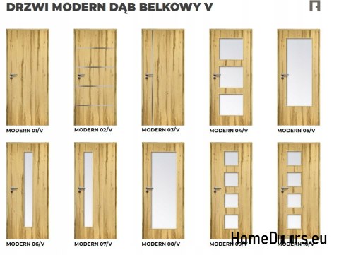 DRZWI WEWNĘTRZNE MODERN 09V DĄB BELKOWY 80