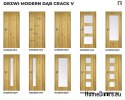 DRZWI WEWNĘTRZNE MODERN 04V DĄB CRACK 80