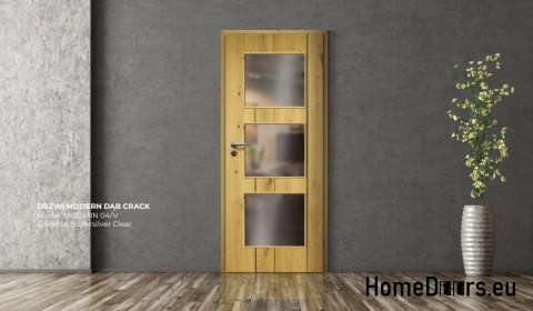 DRZWI WEWNĘTRZNE MODERN 04V DĄB RUSTIC 80