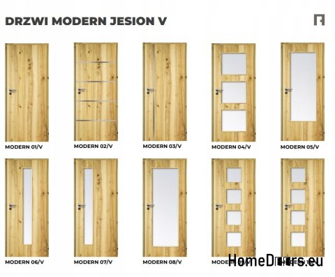 DRZWI WEWNĘTRZNE MODERN 07V JESION SĘKATY 70