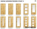 DRZWI WEWNĘTRZNE MODERN 07V ŚWIERK STARY 90