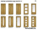 DRZWI WEWNĘTRZNE MODERN 01V DĄB RUSTIC 80