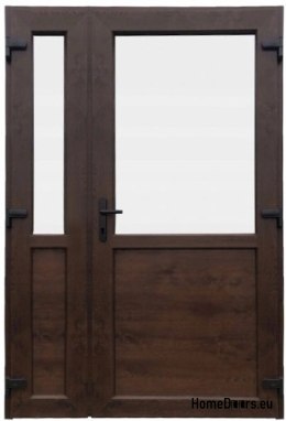 EXTERIOR DOORS PVC WALNUT 160x210 DOUBLE-LEAF