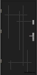 WARM EXTERIOR DOOR T58 55 mm polystyrene 90