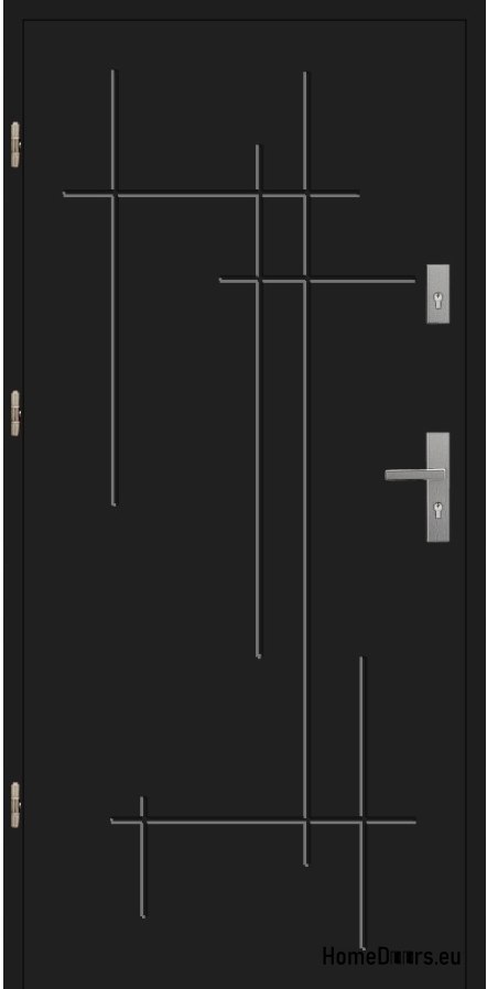 WARM EXTERIOR DOOR T58 72 mm polystyrene 80