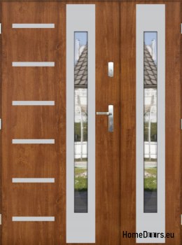 Double-leaf door with mirror thick 72 mm 130 L