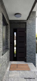 Double-leaf door with mirror thick 72 mm 130 P