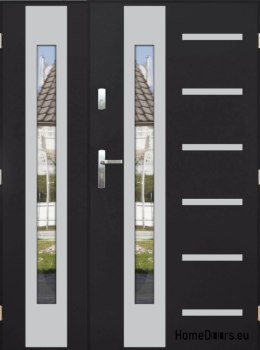 Double-leaf door with mirror thick 72 mm 140 P