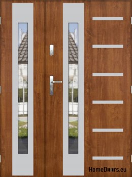 Double-leaf door with mirror thick 72 mm 140 P