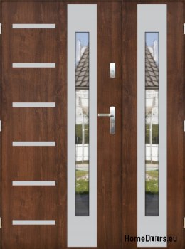 Double-leaf door with mirror thick 72 mm 160 L