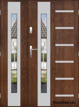 Double-leaf door with mirror thick 72 mm 160 P