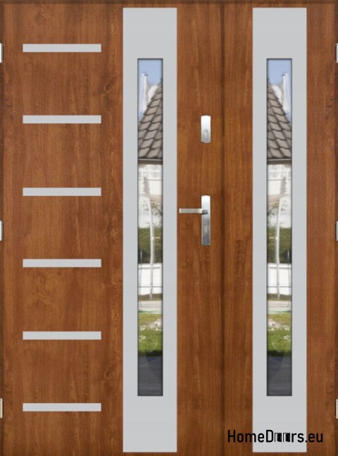 Double-leaf door with mirror thick 72 mm 170 L