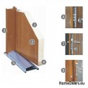 Entrance door mirror W-4 BLACK 70/80/90/100