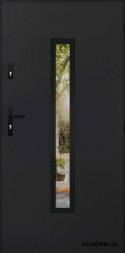 Entrance door mirror W-10 BLACK 70/80/90/100