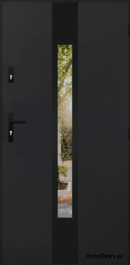 Entrance door mirror W-11 BLACK 70/80/90/100