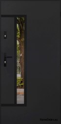 Entrance door mirror W-8 BLACK 70/80/90/100