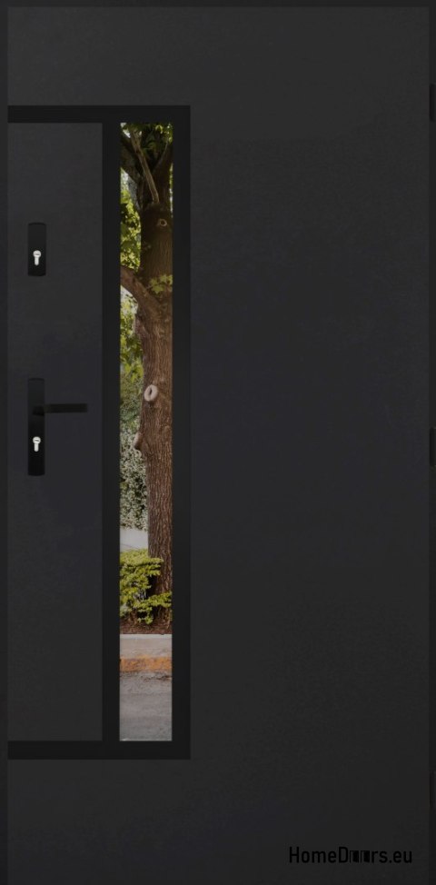 Entrance door mirror W-8 BLACK 70/80/90/100 Entrance door mirror W-8 BLACK 70/80/90/100