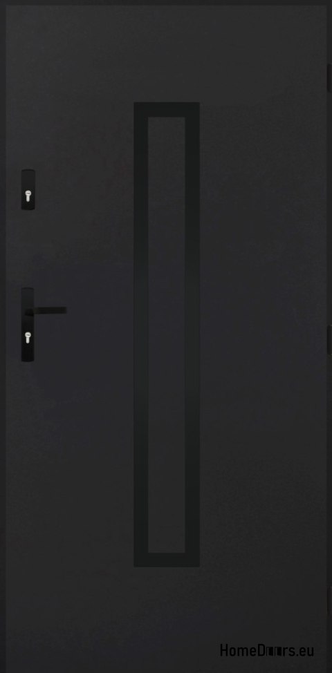 Solid exterior door A-10 BLACK 70/80/90/100 Solid exterior door A-10 BLACK 70/80/90/100