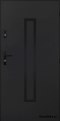 Solid exterior door A-10 BLACK 70/80/90/100