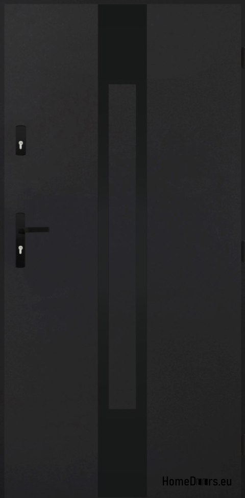 Solid exterior door A-11 BLACK 70/80/90/100 Solid exterior door A-11 BLACK 70/80/90/100