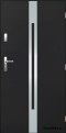 Solid exterior door A-13 INOX 70/80/90/100