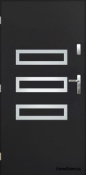 Solid exterior door A-4 INOX 70/80/90/100