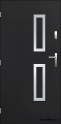 Solid exterior doors A-9 INOX 70/80/90/100