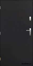 Solid flat exterior doors INOX 70/80/90/100