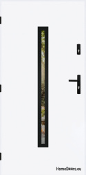 Entrance door mirror W-12 BLACK 70/80/90/100