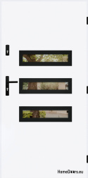Entrance door mirror W-4 BLACK 70/80/90/100