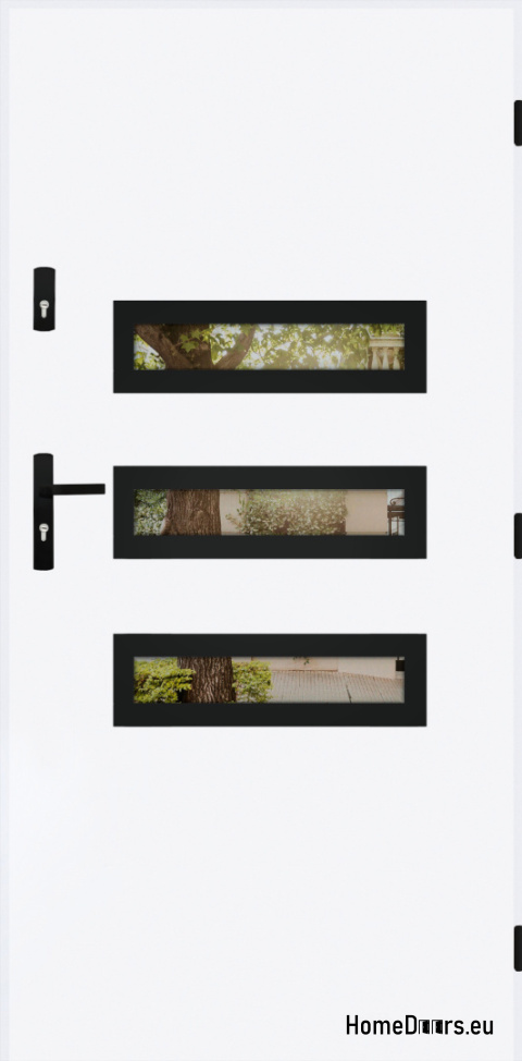 Entrance door mirror W-4 BLACK 70/80/90/100 Entrance door mirror W-4 BLACK 70/80/90/100
