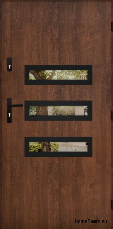 Entrance door mirror W-4 BLACK 70/80/90/100 Entrance door mirror W-4 BLACK 70/80/90/100