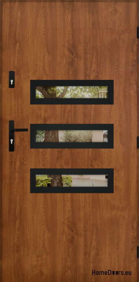 Entrance door mirror W-4 BLACK 70/80/90/100 Entrance door mirror W-4 BLACK 70/80/90/100