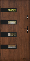 Entrance door mirror W-5 BLACK 70/80/90/100