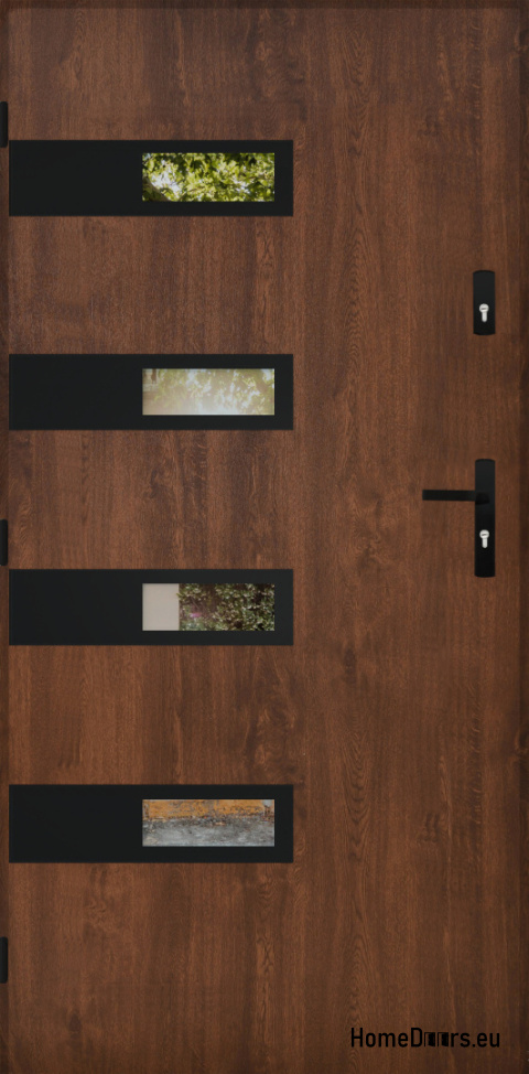 Entrance door mirror W-5 BLACK 70/80/90/100 Entrance door mirror W-5 BLACK 70/80/90/100
