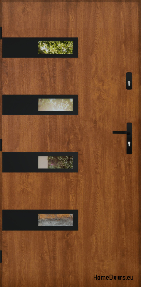 Entrance door mirror W-5 BLACK 70/80/90/100 Entrance door mirror W-5 BLACK 70/80/90/100