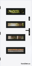Entrance door mirror W-6 BLACK 70/80/90/100