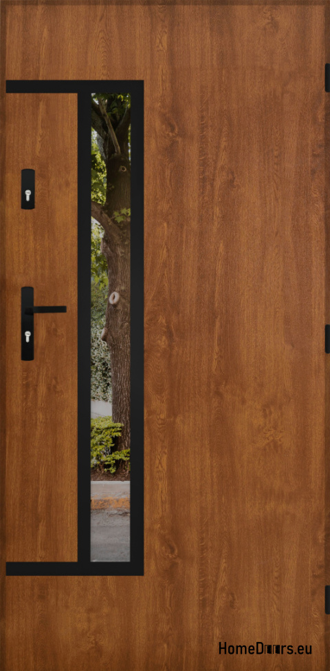 Entrance door mirror W-8 BLACK 70/80/90/100 Entrance door mirror W-8 BLACK 70/80/90/100