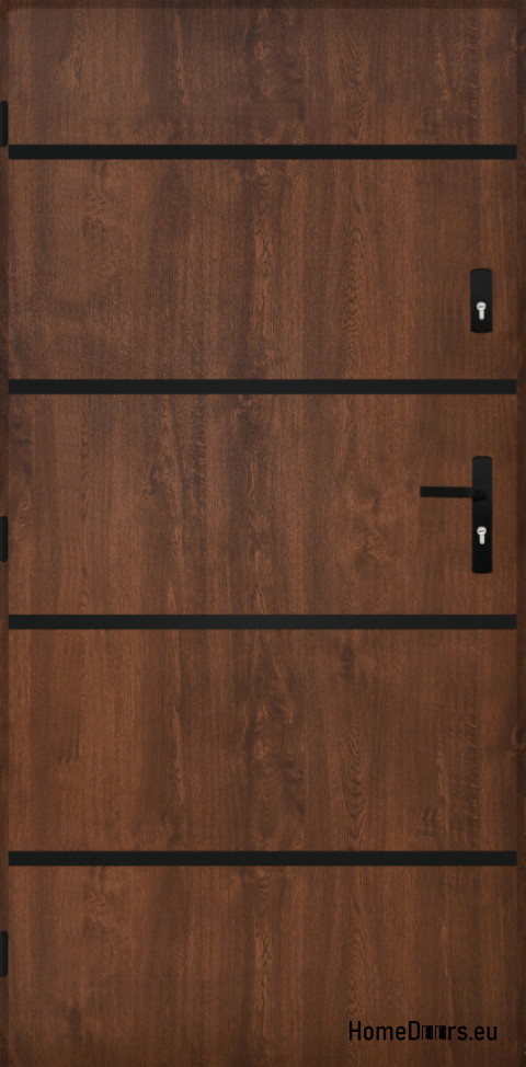 Solid exterior door A-1 BLACK 70/80/90/100 Solid exterior door A-1 BLACK 70/80/90/100