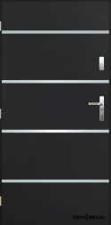 Solid exterior door A-1 INOX 70/80/90/100