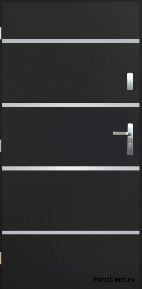 Solid exterior door A-1 INOX 70/80/90/100