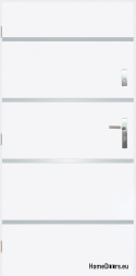 Solid exterior door A-1 INOX 70/80/90/100