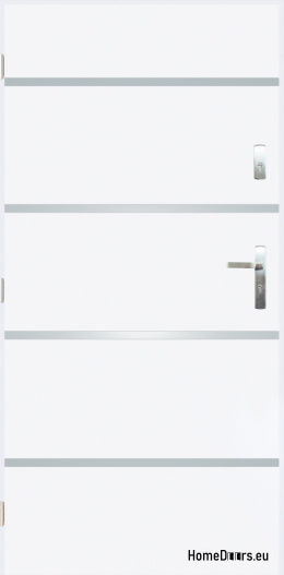 Solid exterior door A-1 INOX 70/80/90/100