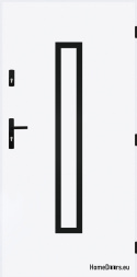Solid exterior door A-10 BLACK 70/80/90/100