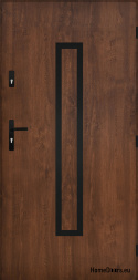 Solid exterior door A-10 BLACK 70/80/90/100