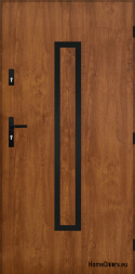 Solid exterior door A-10 BLACK 70/80/90/100