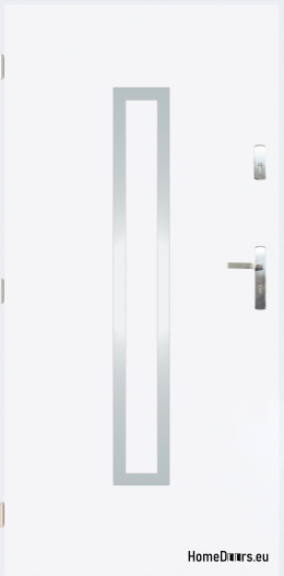 Solid exterior doors A-10 INOX 70/80/90/100