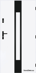Solid exterior door A-11 BLACK 70/80/90/100