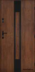 Solid exterior door A-11 BLACK 70/80/90/100
